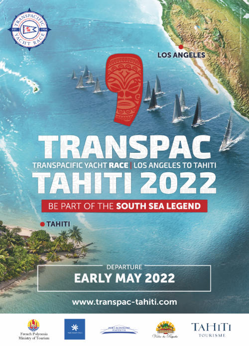 Affiche Transpac Tahiti 2020 - Be part of the South Sea Legend